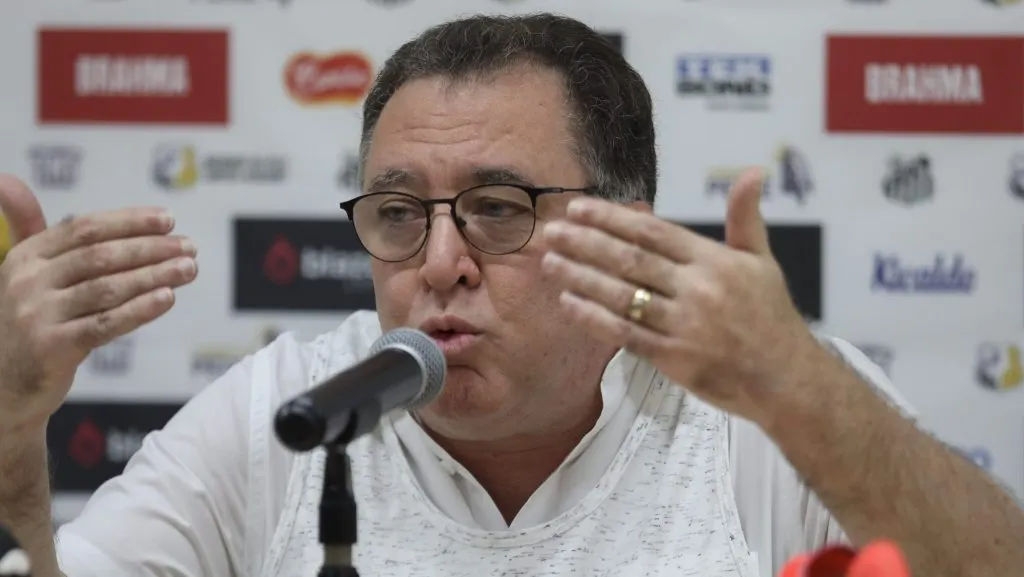 Marcelo Teixeira vê chances altas de Neymar renovar com o Santos. Reinaldo Campos/AGIF.