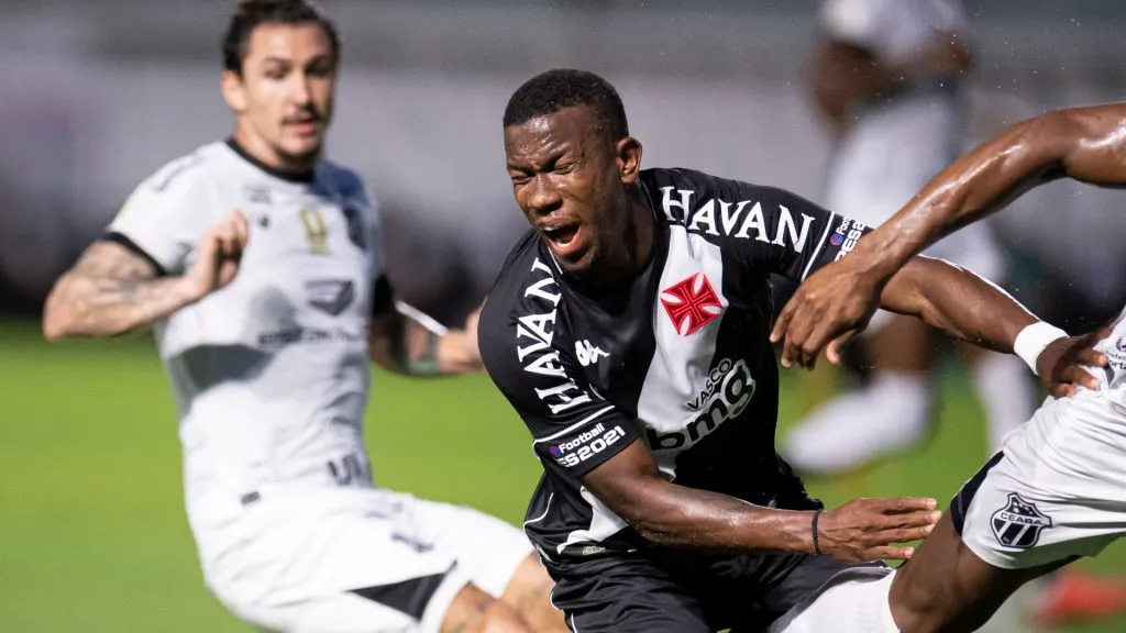 Em 2020, o Ceará levou a melhor contra o Vasco no Campeonato Brasileiro – Foto: Jorge Rodrigues/AGIF
