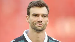 Léo Jardim durante partida entre Flamengo e Vasco, no Maracanã, pelo Campeonato Carioca.