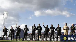 Jogadores do Botafogo antes do confronto diante do RB Bragantino, pelo Brasileirão. Foto: Vítor Silva/Botafogo.