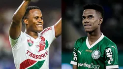 Jhon Arias e Estêvão. Foto: AGIF