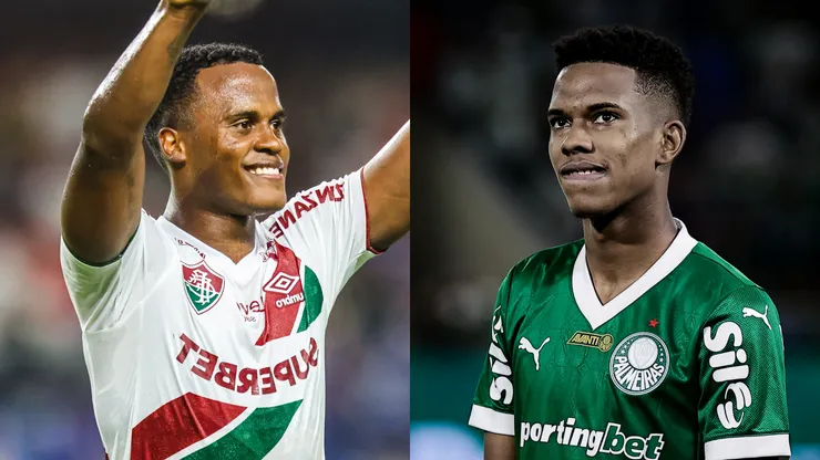 Jhon Arias e Estêvão. Foto: AGIF