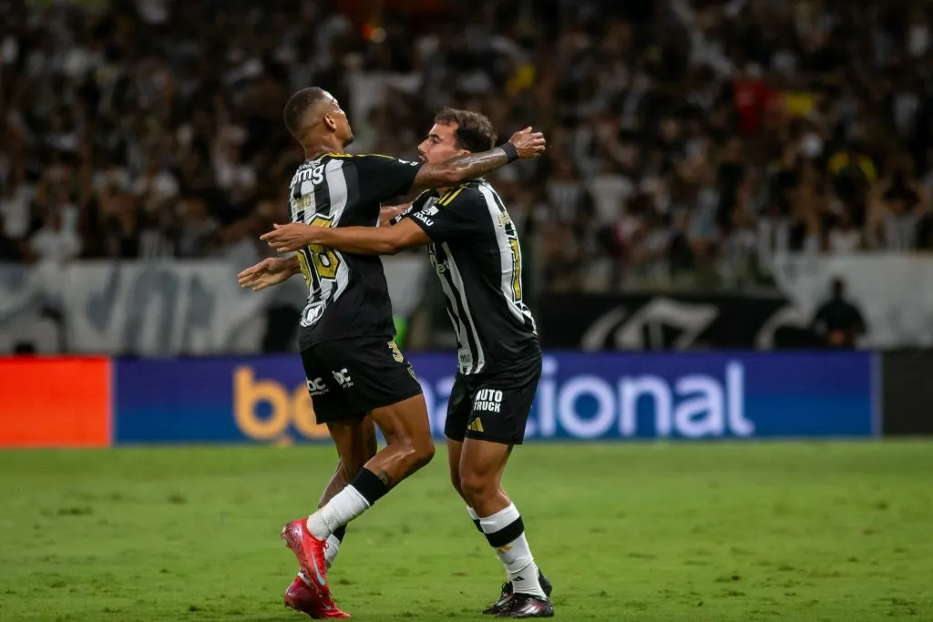 Igor Gomes jogador do Atletico-MG comemora seu gol durante partida contra o Vitoria – Foto: Fernando Moreno/AGIF