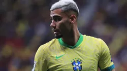 Andreas Pereira durante partida entre Brasil e Peru, no Estádio Mané Garrincha, pelas Eliminatórias para a Copa do Mundo de 2026.
