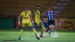 Grêmio foi valente, mas sofreu revés para o Mirassol em jogo da Copa do Brasil de 2022. Foto: Lucas Uebel/Grêmio.