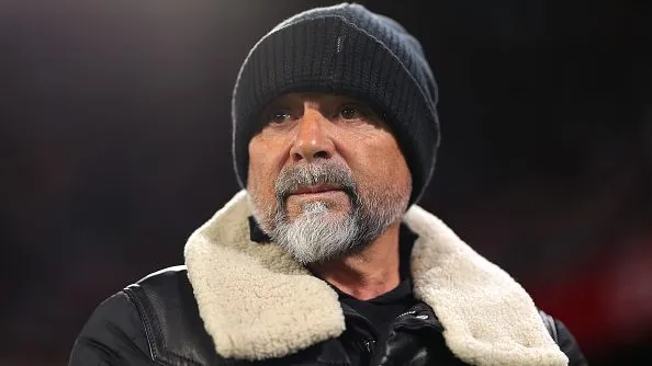 Sampaoli durante partida. Foto: Santiago/Getty Images