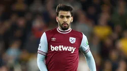 WOLVERHAMPTON, ENGLAND - APRIL 01: Lucas Paqueta of West Ham runs with the ballduring the Premier League match between Wolverhampton Wanderers FC and West Ham United FC at Molineux on April 01, 2025 in Wolverhampton, England. (Photo by Dan Istitene/Getty Images)