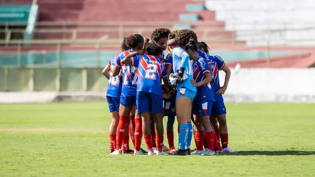 Grupo de jogadoras do Bahia