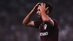 Martinelli, jogador do Fluminense, lamenta chance perdida durante partida contra o Corinthians, pelo Campeonato Brasileiro de 2022. Foto: Ettore Chiereguini/AGIF.