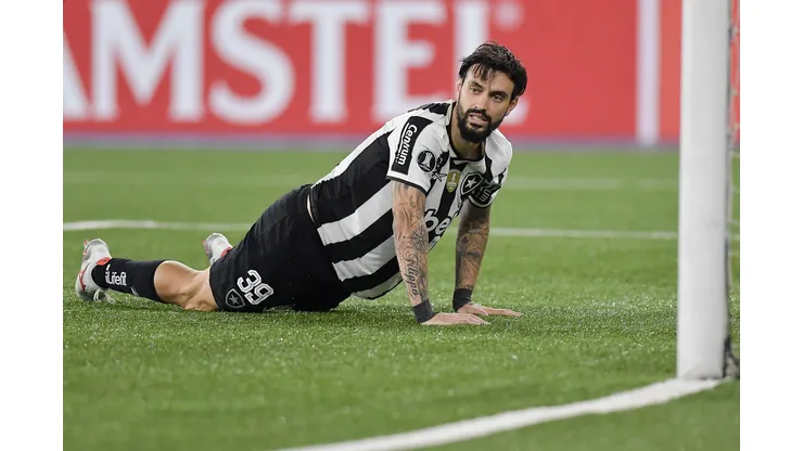 Mastriani jogador do Botafogo durante partida contra o Carabobo no estádio Engenhão pelo campeonato Copa Libertadores 2025. Foto: Thiago Ribeiro/AGIF