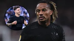 Garro e Carrillo, do Corinthians. Foto: Ettore Chiereguini/AGIF e Marcello Zambrana/AGIF