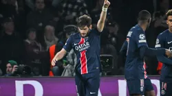 Kvicha Kvaratskhelia comemora gol marcado pelo PSG. Foto: SPP Sport Press Photo. / Alamy Stock Photo