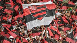 Torcida do Flamengo durante partida contra Atlético-MG no estádio Maracanã pelo campeonato Copa Do Brasil 2024. Foto: Thiago Ribeiro/AGIF