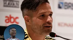 Diego Ribas comenta a situação do atacante. Fotos: João Gabriel Alves/AGIF e Liamara Polli/AGIF.