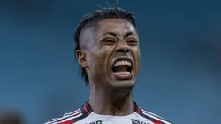 Bruno Henrique, jogador do Flamengo durante partida contra o Grêmio no estádio Arena do Grêmio pelo Campeonato Brasileiro