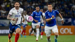 Everaldo jogador do Bahia durante partida contra o Cruzeiro. Foto: Fernando Moreno/AGIF