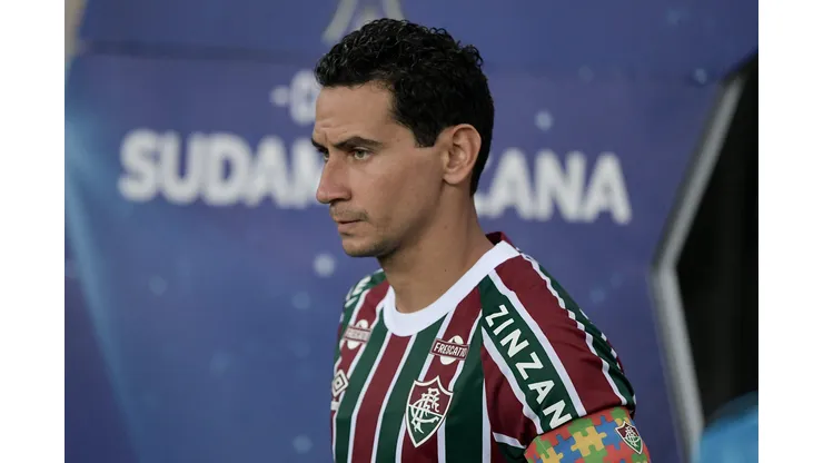 RJ - RIO DE JANEIRO - 10/04/2025 - COPA SUL-AMERICANA 2025, FLUMINENSE X SAN JOSE - Ganso jogador do Fluminense durante partida contra o San Jose no estadio Maracana pelo campeonato Copa Sul-americana 2025. Foto: Thiago Ribeiro/AGIF
