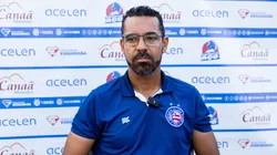 Felipe Freitas comemorou a vitória sobre o Real Brasília no Brasileirão Feminino - Foto: Letícia Martins/EC Bahia