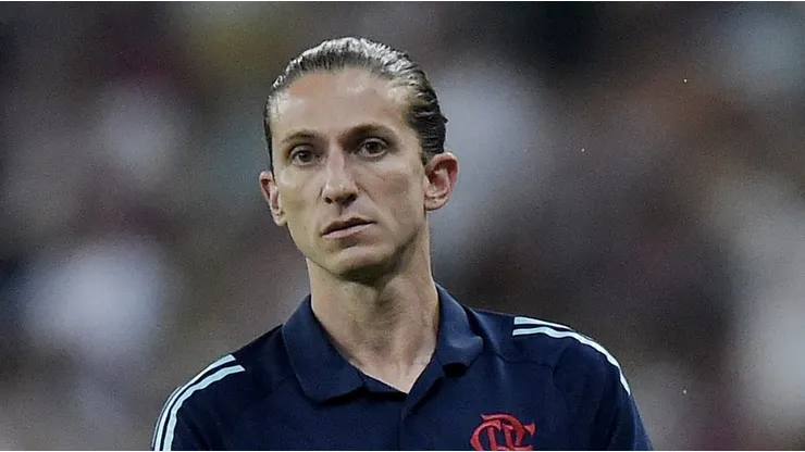 RJ - RIO DE JANEIRO - 12/03/2025 - CARIOCA 2025, FLUMINENSE X FLAMENGO - Filipe Luis tecnico do Flamengo durante partida contra o Fluminense no estadio Maracana pelo campeonato Carioca 2025.