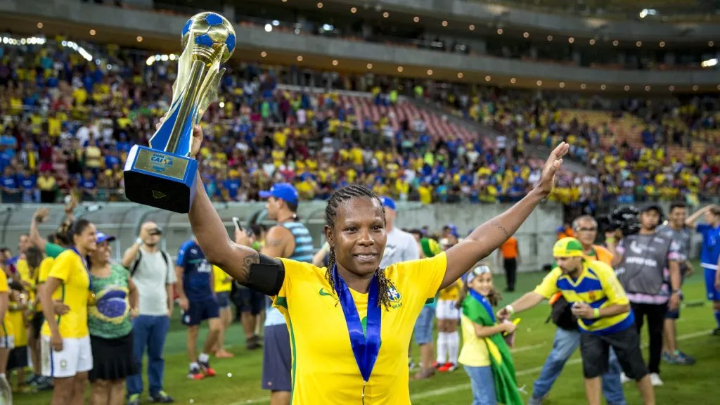 Jogadora Formiga que se despede da selecao brasileira feminina de futebol , Foto: Suamy Beydoun/AGIF