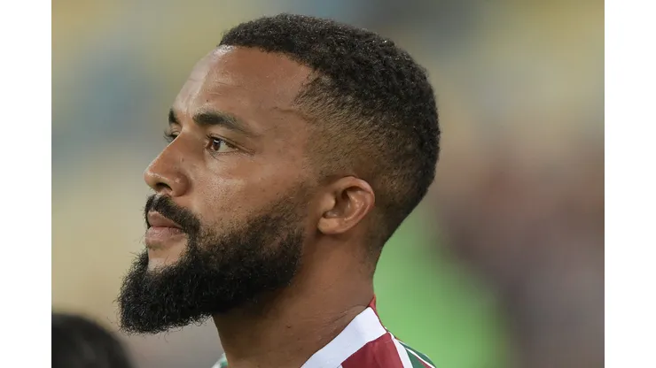 Samuel Xavier jogador do Fluminense durante partida contra o San Jose no estádio Maracanã pelo campeonato Copa Sul-americana 2025. Foto: Thiago Ribeiro/AGIF