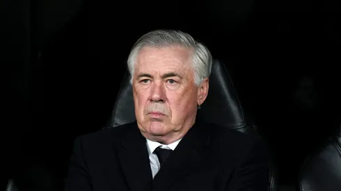 Ancelotti durante a eliminação do Real Madrid para o Arsenal (ING) na Champions