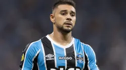 João Pedro durante partida entre Grêmio e Internacional, pelo Campeonato Gaúcho.