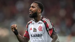 Gerson jogador do Flamengo durante partida contra o Vasco no estádio Maracanã pelo campeonato Brasileiro A 2025.