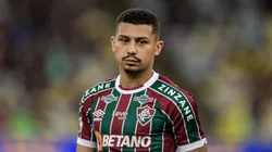 André, ex-jogador do Fluminense, durante partida contra o Coritiba, pelo Campeonato Brasileiro de 2023. Foto: Thiago Ribeiro/AGIF.