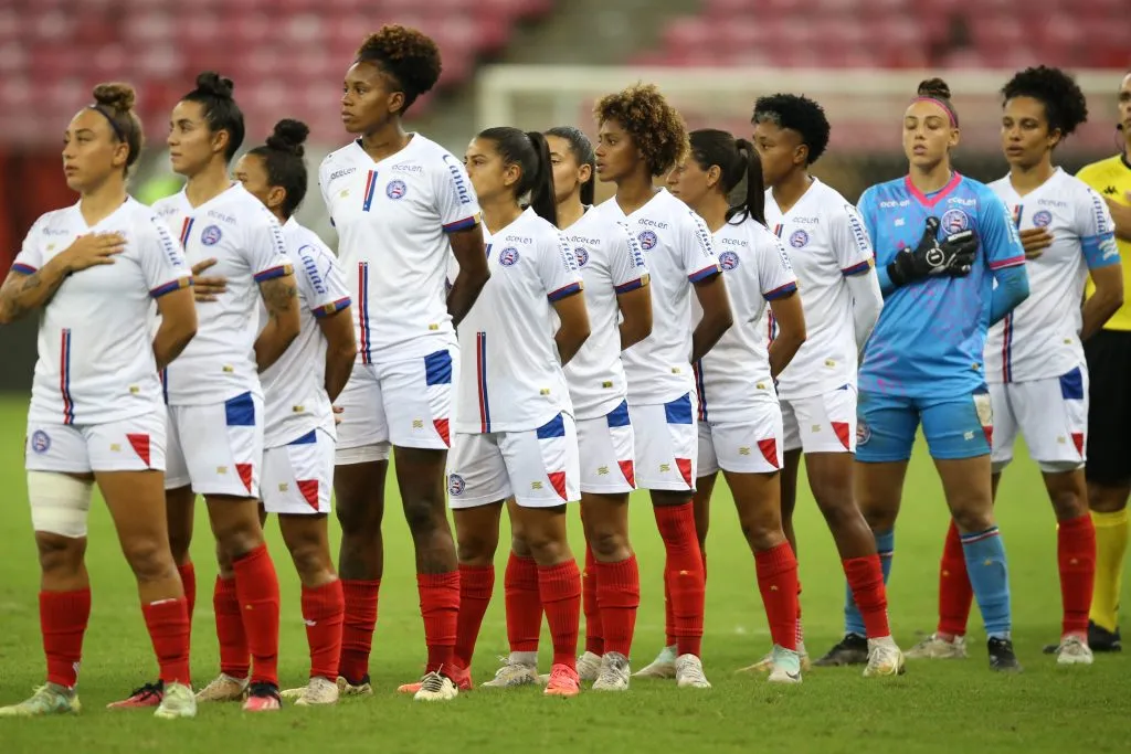Jogadoras do Bahia. Foto: Marlon Costa/AGIF