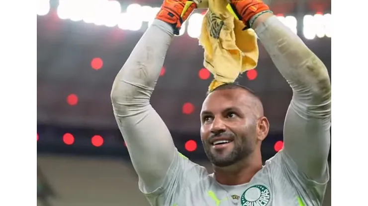 Weverton goleiro palmeiras esteve nas últimas vitórias diante do Universitário. Foto: Divulgação Palmeiras