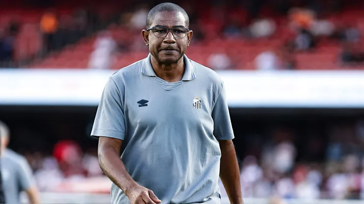 Sampaio é o técnico interino do Santos. Foto: Fabio Giannelli/AGIF