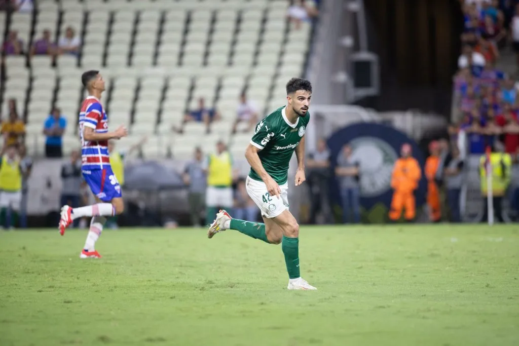 Flaco López marca belo gol em Fortaleza x Palmeiras. Foto: Baggio Rodrigues/AGIF