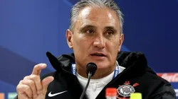 Tite durante entrevista coletiva durante o Mundial de Clubes de 2012. Foto: Lintao Zhang