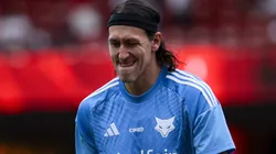 Cássio durante partida entre São Paulo e Cruzeiro no Morumbis, pelo Brasileirão.