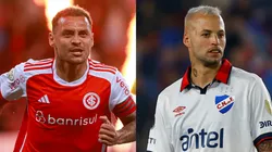 Internacional x Nacional se enfrentam pela 3ª rodada da fase de grupos da Copa Libertadores 2025. Foto: AGIF e GETTY IMAGES