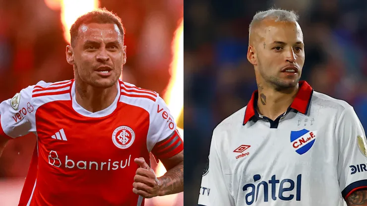 Internacional x Nacional se enfrentam pela 3ª rodada da fase de grupos da Copa Libertadores 2025. Foto: AGIF e GETTY IMAGES