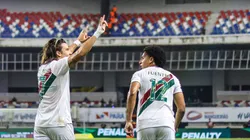 PA - BELEM - 26/02/2025 - COPA DO BRASIL 2025, AGUIA DE MARABA X FLUMINENSE - Cannobio jogador do Fluminense comemora seu gol durante partida contra o Aguia de Maraba no estadio Mangueirao pelo campeonato Copa Do Brasil 2025.
