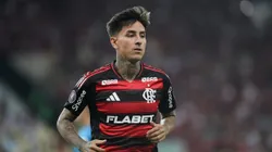 RJ - RIO DE JANEIRO - 09/04/2025 - COPA LIBERTADORES 2025, FLAMENGO X CORDOBA - Pulgar jogador do Flamengo durante partida contra o Cordoba no estadio Maracana pelo campeonato Copa Libertadores 2025. Foto: Thiago Ribeiro/AGIF