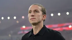 Treinador foi um dos assuntos durante os 90 minutos. Foto: Thiago Ribeiro/AGIF