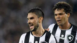 Rodrigo Pimpão, jogador do Botafogo, comemora seu gol durante partida contra o Estudiantes-ARG, pela CONMEBOL Libertadores de 2017. Foto: Luciano Belford/AGIF.