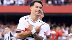 SP - SAO PAULO - 20/04/2025 - BRASILEIRO A 2025, SAO PAULO X SANTOS - Ferreira jogador do Sao Paulo comemora seu gol durante partida contra o Santos no estadio Morumbi pelo campeonato Brasileiro A 2025. Foto: Marcello Zambrana/AGIF
