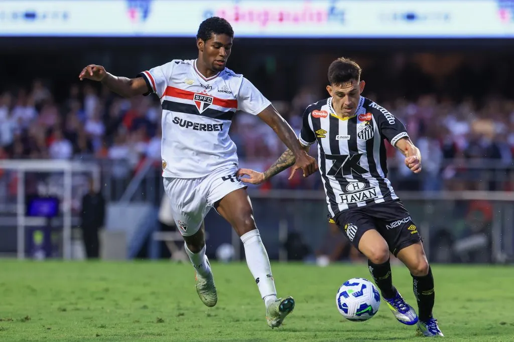 Santos perdeu para o São Paulo na última rodada do Brasileirão. Foto: Marcello Zambrana/AGIF