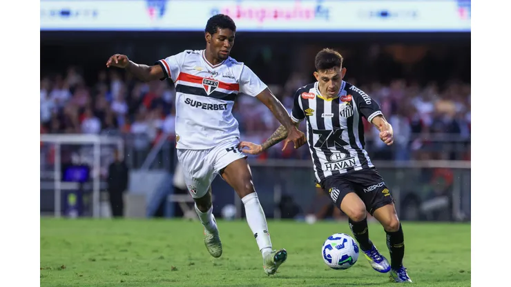 Santos perdeu para o São Paulo na última rodada do Brasileirão. Foto: Marcello Zambrana/AGIF
