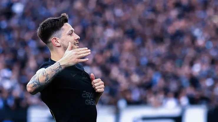 Garro jogador do Corinthians comemora seu gol - Foto: Marcello Zambrana/AGIF