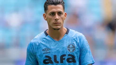 RS - PORTO ALEGRE - 13/04/2025 - BRASILEIRO A 2025, GREMIO X FLAMENGO - Cristian Pavon jogador do Gremio durante partida contra o Flamengo no estadio Arena do Gremio pelo campeonato Brasileiro A 2025. Foto: Liamara Polli/AGIF