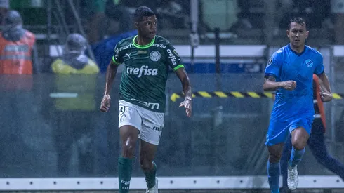 Luis Guilherme jogador do Palmeiras durante partida contra o Bolivar pela Libertadores 2023. Foto: Marcello Zambrana/AGIF