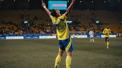 Cristiano Ronaldo comemora gol marcado pelo Al-Nassr. Foto: Abaca Press / Alamy Stock Photo