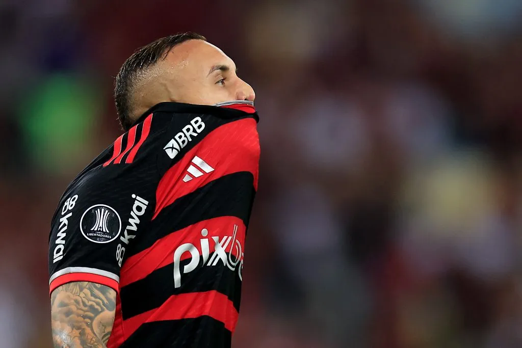 Cebolinha com a camisa do Flamengo. Foto: Buda Mendes/Getty Images