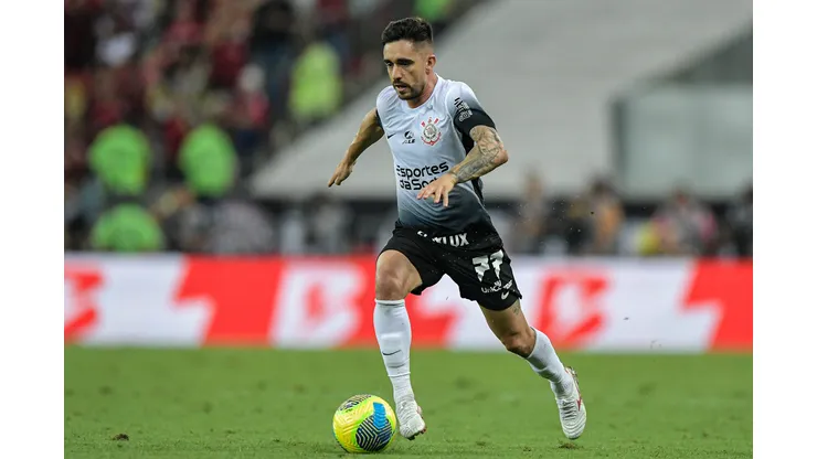 Igor Coronado jogador do Corinthians durante partida contra o Flamengo no estádio Maracanã pelo campeonato Copa Do Brasil 2024. Foto: Thiago Ribeiro/AGIF